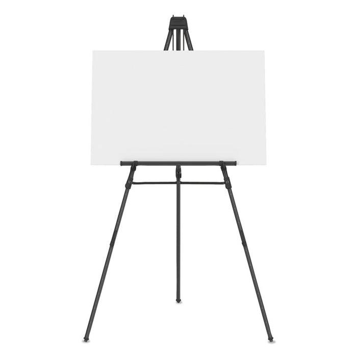 Aluminum Heavy-Duty Display Easel, 38" to 66" Tall, Black, Supports Up to 45 lb