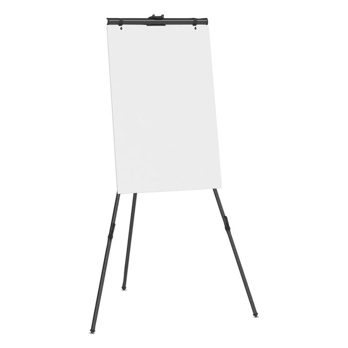Aluminum Heavy-Duty Display Easel, 38" to 66" Tall, Black, Supports Up to 45 lb