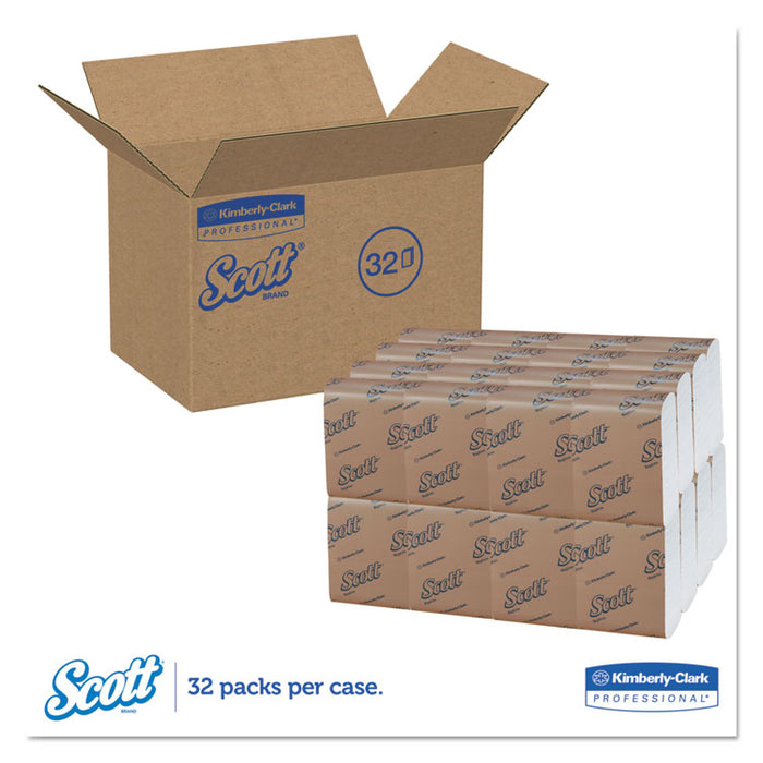 Low-Fold Dispenser Napkins, 1-Ply, 12 x 7, White, 250/Pack, 32 Packs/Carton