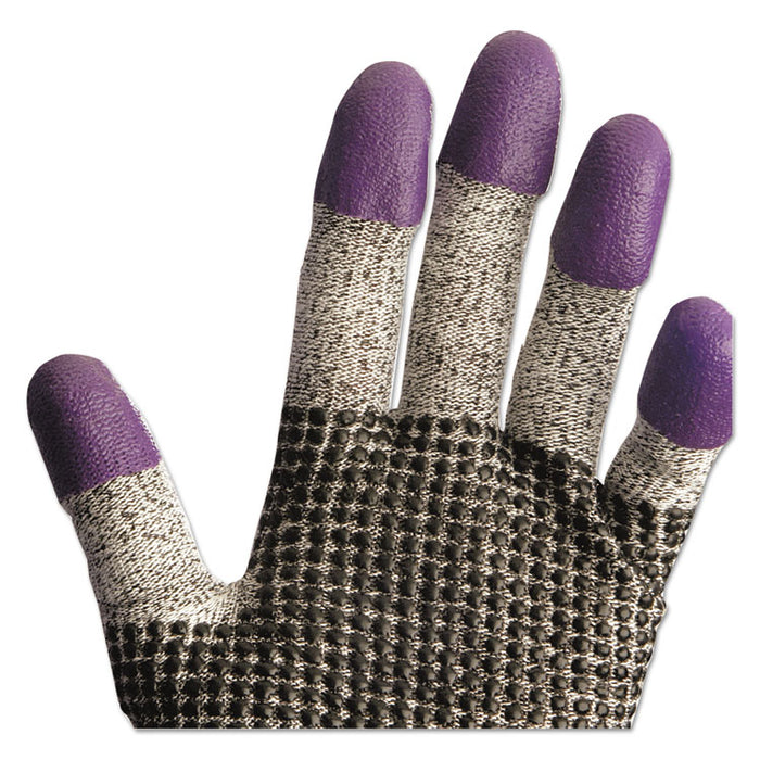 G60 PURPLE NITRILE Cut-Resistant Gloves, EN388: 4340, 9.84" Long, X-Large (Size 10), Black/White, 12 Pairs/Carton