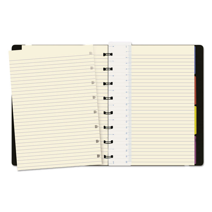 Notebook, 1-Subject, Medium/College Rule, Black Cover, (112) 8.25 x 5.81 Sheets