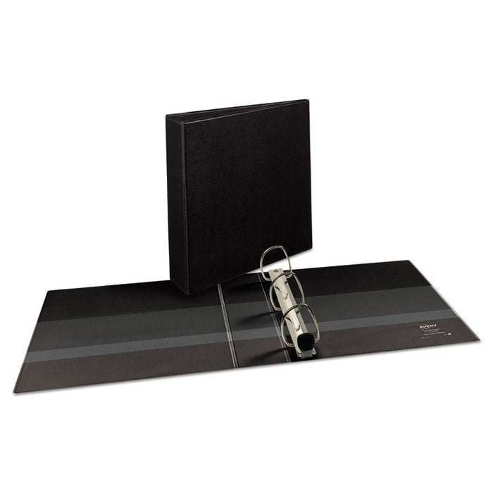 Heavy-Duty View Binder with DuraHinge and One Touch EZD Rings, 3 Rings, 2" Capacity, 11 x 8.5, Black