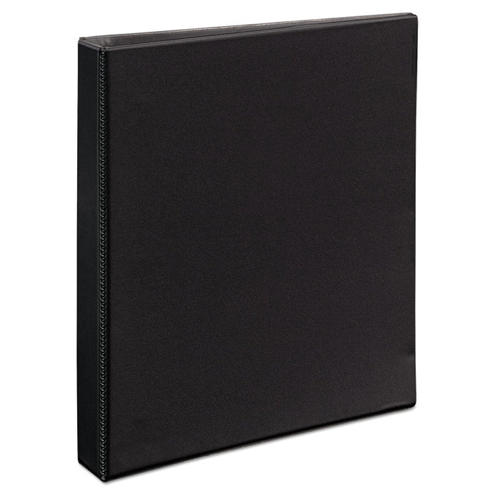 Heavy-Duty View Binder with DuraHinge and One Touch EZD Rings, 3 Rings, 1" Capacity, 11 x 8.5, Black