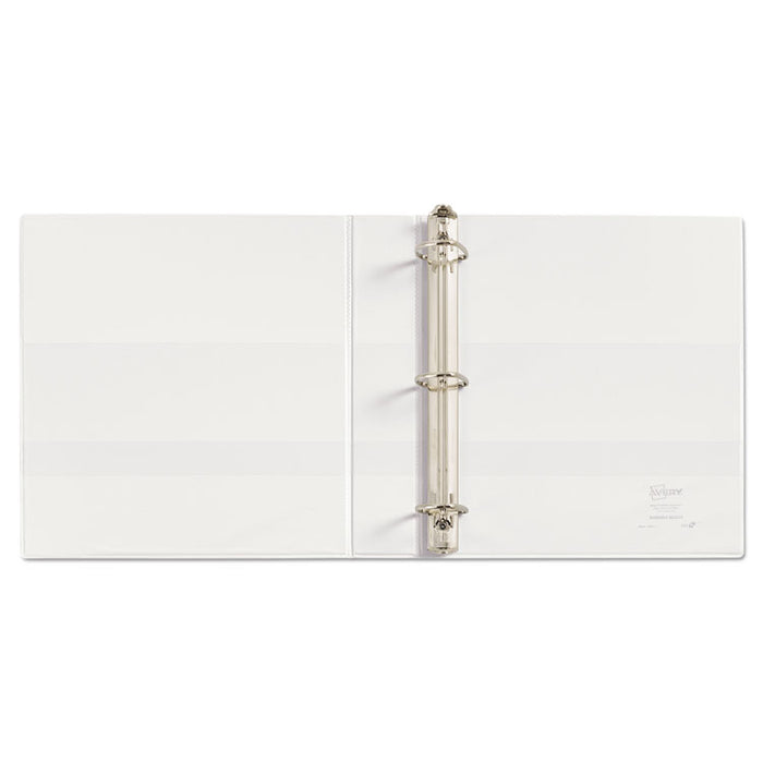 Durable View Binder with DuraHinge and EZD Rings, 3 Rings, 1.5" Capacity, 11 x 8.5, White, (9401)