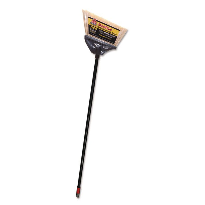 MaxiPlus Professional Angle Broom, 51" Length, Black, 4/Carton