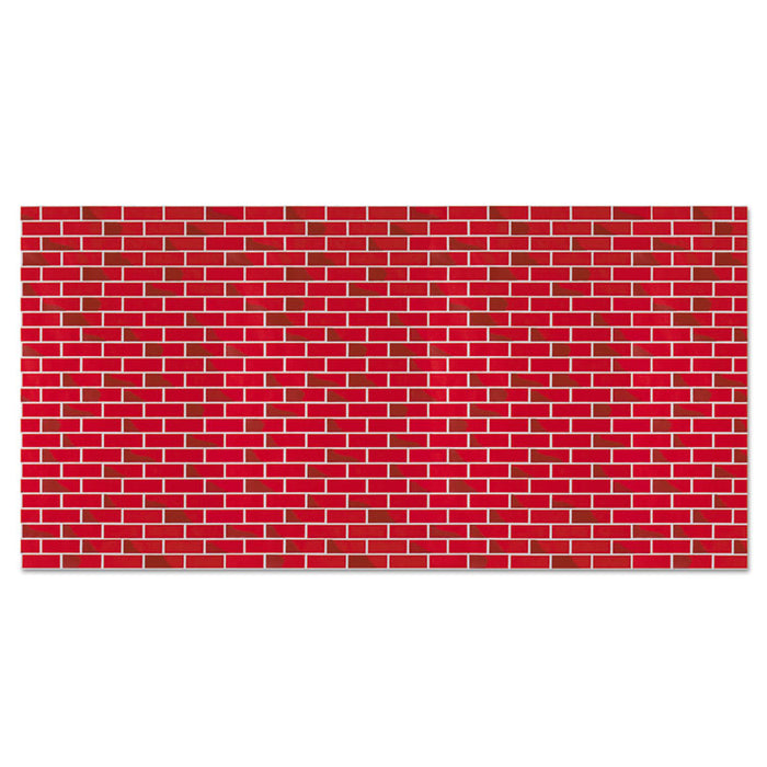 Fadeless Designs Bulletin Board Paper, Brick, 50 ft x 48", Red/White