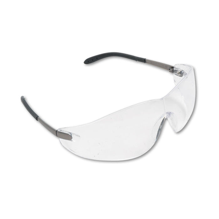 Blackjack Safety Glasses, Frameless, Clear Single Lens, 12/Box