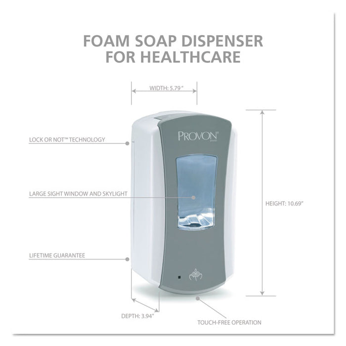 LTX-12 Dispenser, 1,200 mL, 5.75 x 3.38 x 10.63, Gray/White, 4/Carton