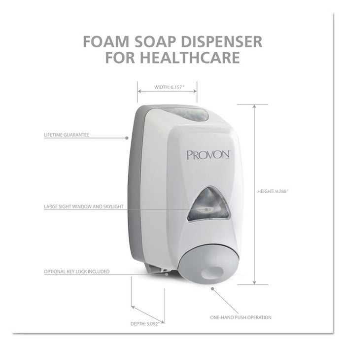 FMX-12 Foam Soap Dispenser, 1,250 mL, 6.25 x 5.12 x 9.88, Dove Gray