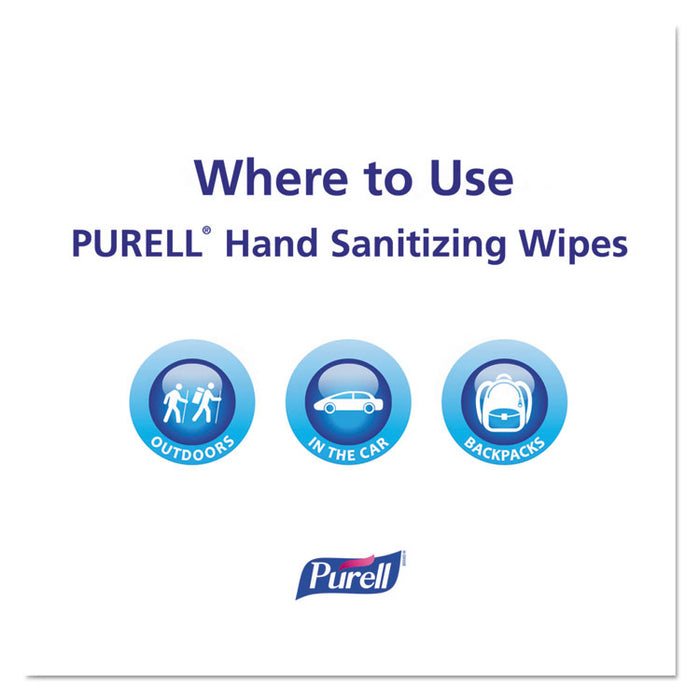 Sanitizing Hand Wipes, Individually Wrapped, 5 x 7, Unscented, White, 100/Box