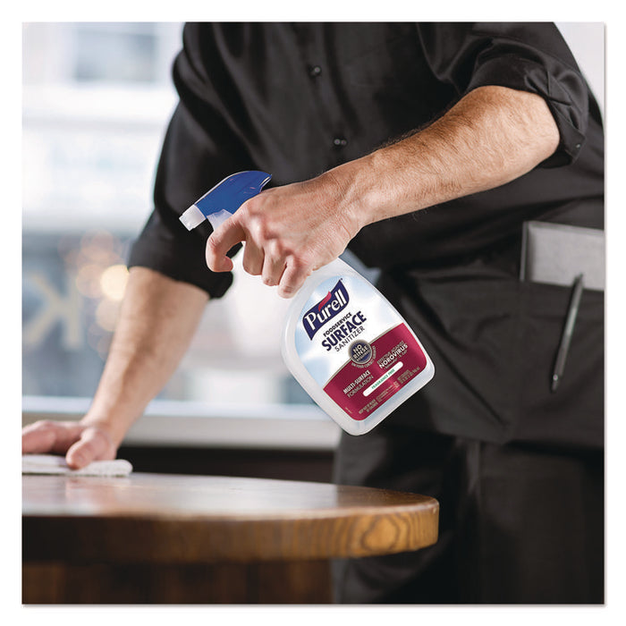 Foodservice Surface Sanitizer, Fragrance-Free, 1 gal Bottle, 4/Carton