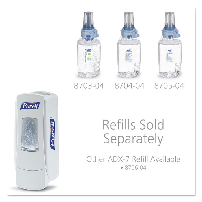 ADX-7 Dispenser, 700 mL, 3.75 x 3.5 x 9.75, White