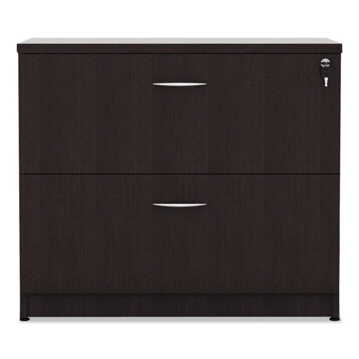 Alera Valencia Series Lateral File, 2 Legal/Letter-Size File Drawers, Espresso, 34" x 22.75" x 29.5"