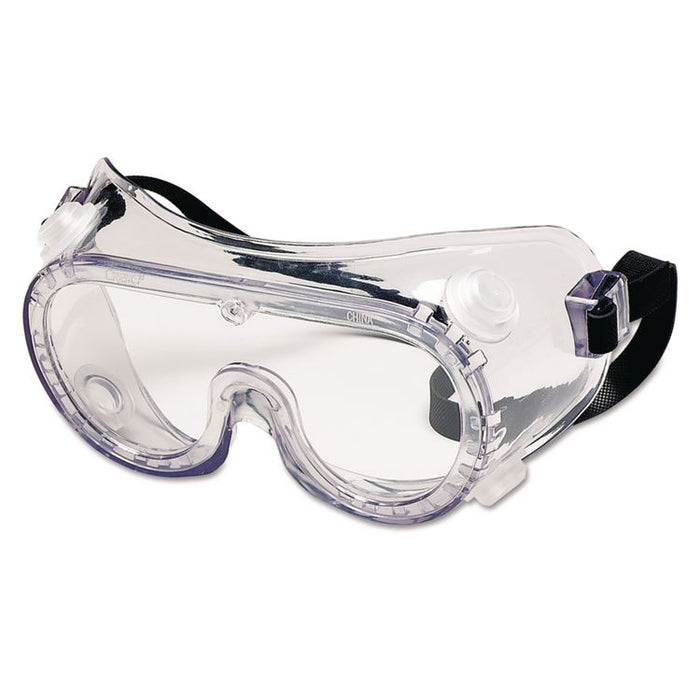 Chemical-Splash Goggles, Indirect Venting, OTG, Clear Lens, Clear Frame, 36/Box