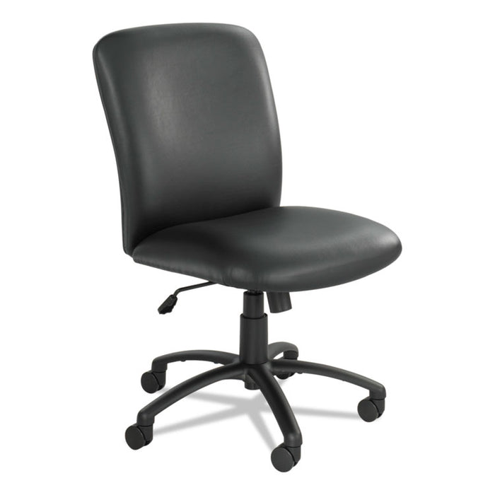 Uber Big/Tall Series High Back Chair, Vinyl, Supports Up to 500 lb, 19.5" to 23.5" Seat Height, Black