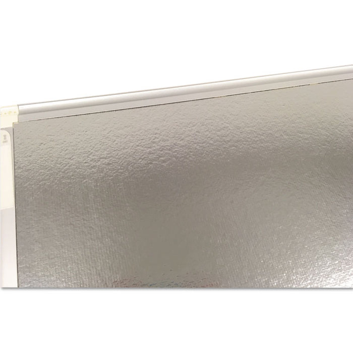 Gridded Magnetic Steel Dry Erase Project Planning Board, 1" x 2" Cell, 36" x 24", White Surface, Satin Aluminum Frame