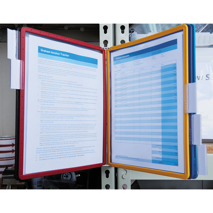 VARIO Magnetic Wall Reference System, 5 Panels, 10 Pockets, Assorted Borders