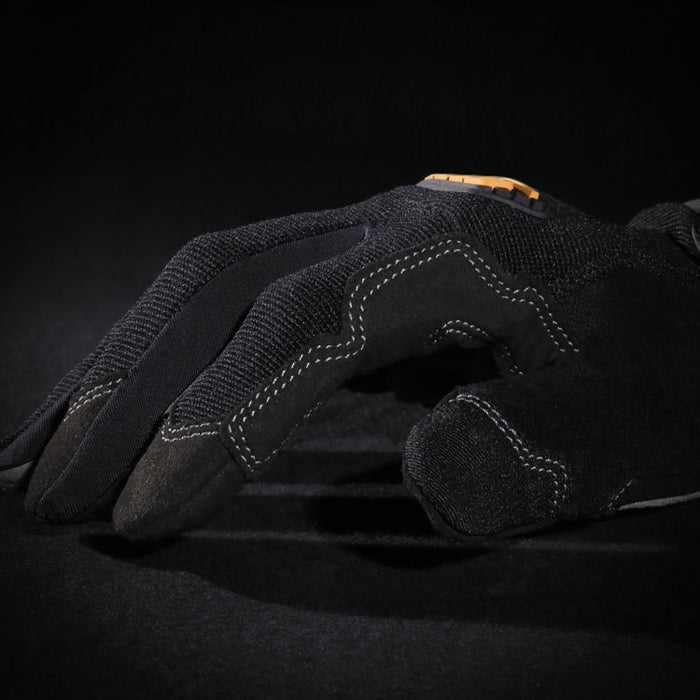 General Utility Gloves, EN388: 2132, 9" Long, Medium, Black, Pair