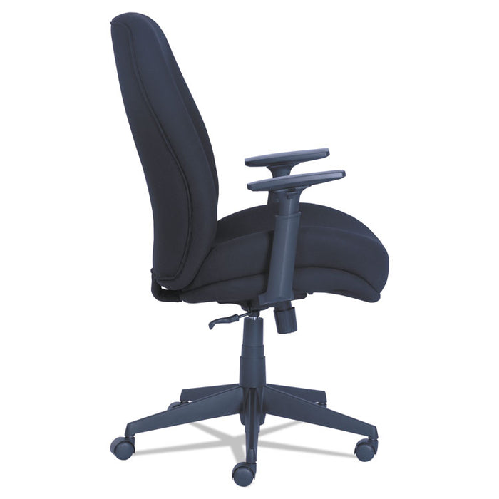 Baldwyn Series Mid Back Task Chair, Supports Up to 275 lb, 19" to 22" Seat Height, Black
