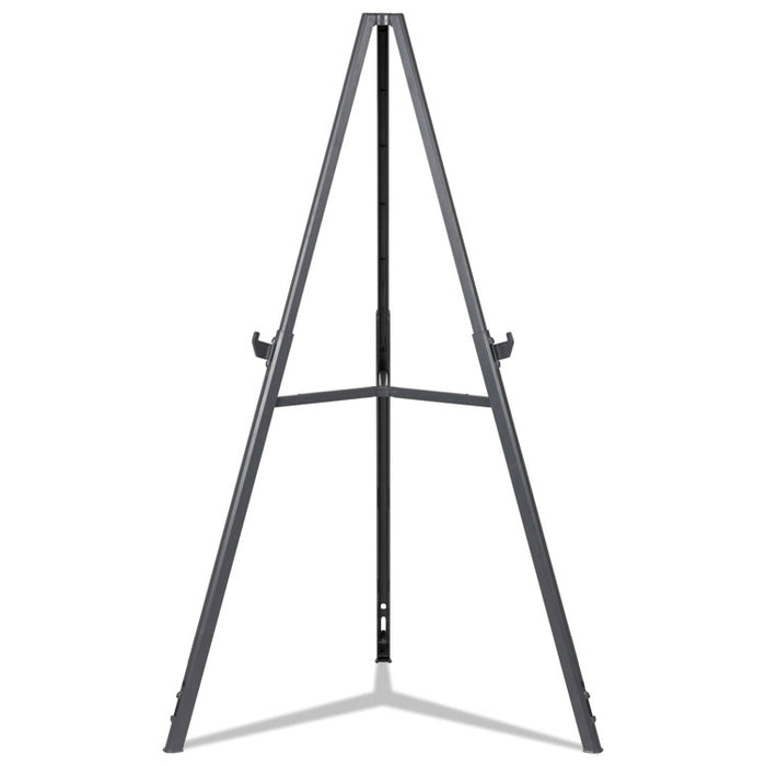 Quantum Heavy Duty Display Easel, 35.62" to 61.22" Tall, Plastic, Black, Supports Up to 25 lb