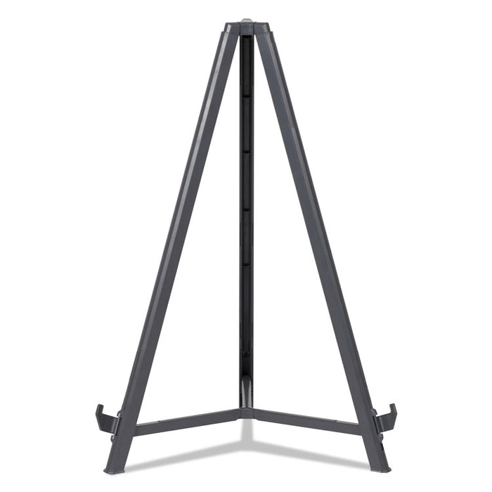 Quantum Heavy Duty Display Easel, 35.62" to 61.22" Tall, Plastic, Black, Supports Up to 25 lb