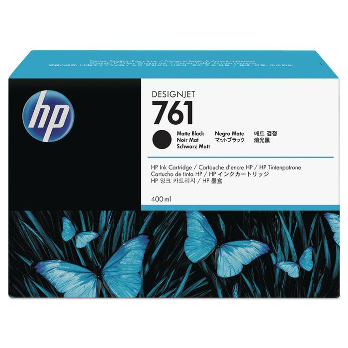 HP 761, (CM991A) Matte Black Original Ink Cartridge, 10/Carton