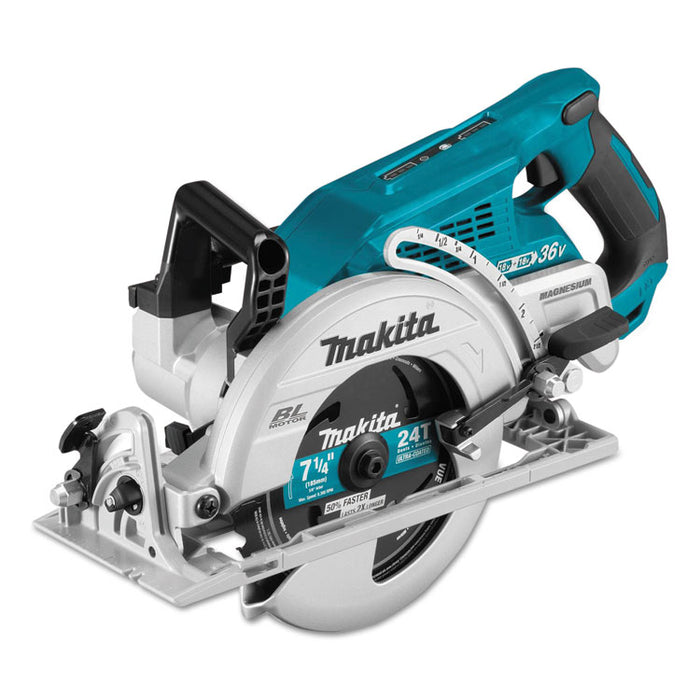 18V X2 (36V) LXT Brushless Lithium-Ion 7.25" Cordless Rear Handle Circular Saw Kit with 2 Batteries (XSR01PT), 5,100 rpm