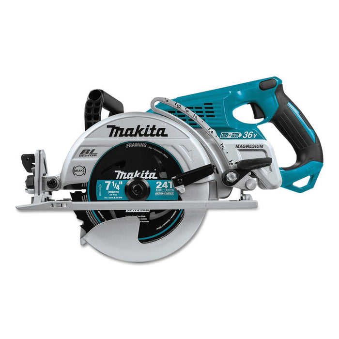 18V X2 (36V) LXT Brushless Lithium-Ion 7.25" Cordless Rear Handle Circular Saw Kit with 2 Batteries (XSR01PT), 5,100 rpm