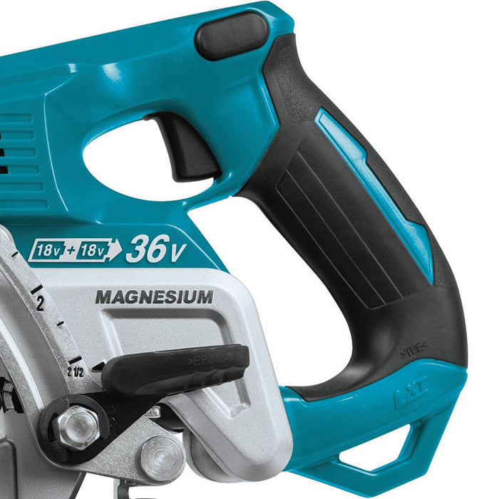 18V X2 (36V) LXT Brushless Lithium-Ion 7.25" Cordless Rear Handle Circular Saw Kit with 2 Batteries (XSR01PT), 5,100 rpm