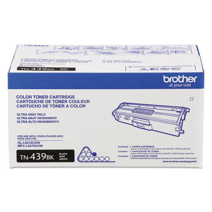 TN439BK Ultra High-Yield Toner, 9,000 Page-Yield, Black