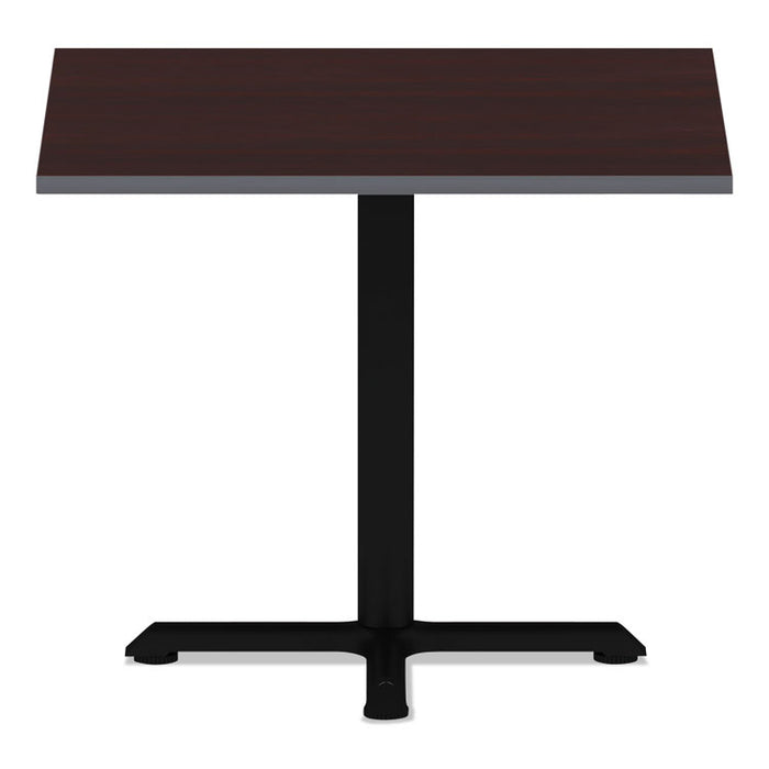 Reversible Laminate Table Top, Square, 35.38w x 35.38d, Medium Cherry/Mahogany