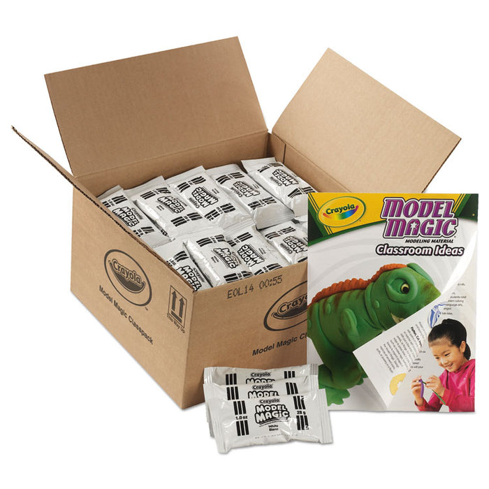 Model Magic Modeling Compound,1 oz Packs, 75 Packs, White, 6 lbs 13 oz