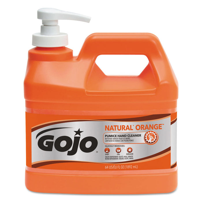 NATURAL ORANGE Pumice Hand Cleaner, Citrus Scent, 0.5 gal, 4/Carton