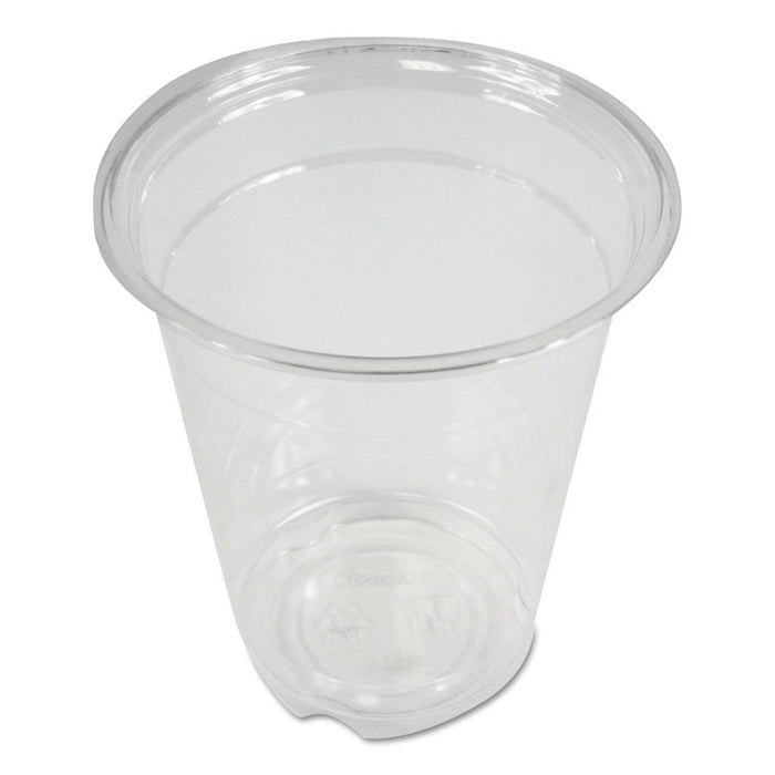 Clear Plastic PET Cups, 12 oz, 50/Sleeve, 20 Sleeves/Carton
