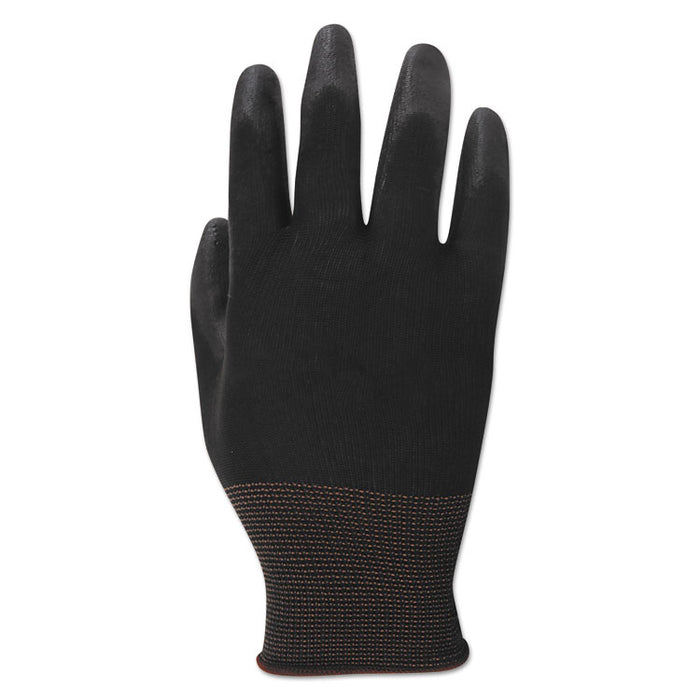 Palm Coated HPPE Gloves, Medium (Size 8), Salt and Pepper/Black, 12 Pairs