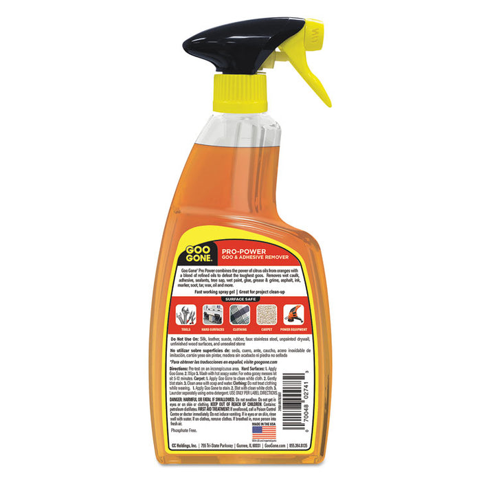 Pro-Power Cleaner, Citrus Scent, 24 oz Spray Bottle, 4/Carton