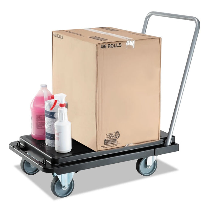 Heavy-Duty Platform Cart, 300 lb Capacity, 21 x 32.5 x 37.5, Black