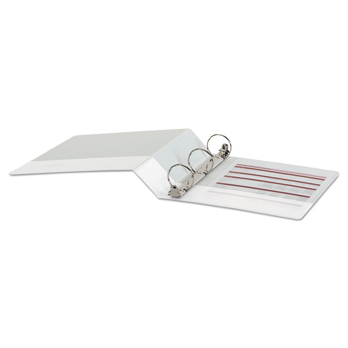 Economy Round Ring View Binder, 3 Rings, 2" Capacity, 11 x 8.5, White