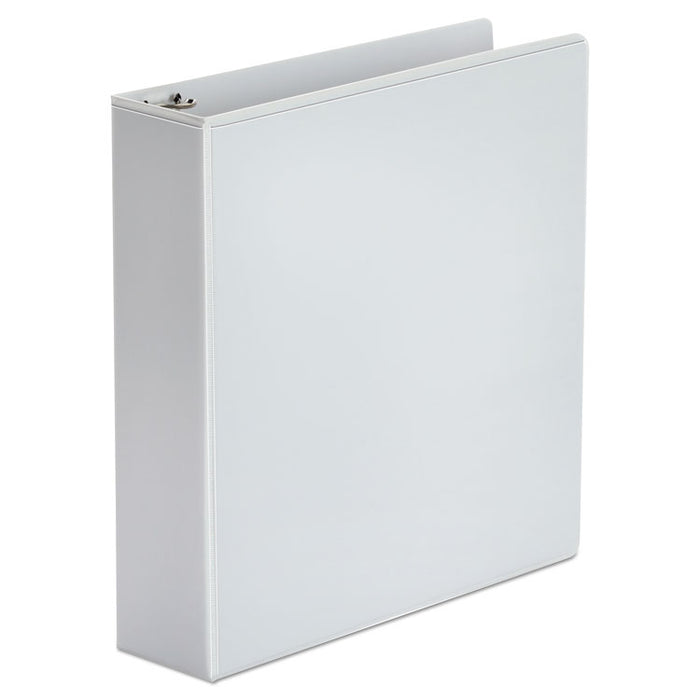 Economy Round Ring View Binder, 3 Rings, 2" Capacity, 11 x 8.5, White