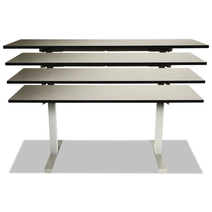 Alera AdaptivErgo Sit-Stand Two-Stage Electric Height-Adjustable Table Base, 42.03" to 70.9" x 23.6" x 27" to 45.2", Gray