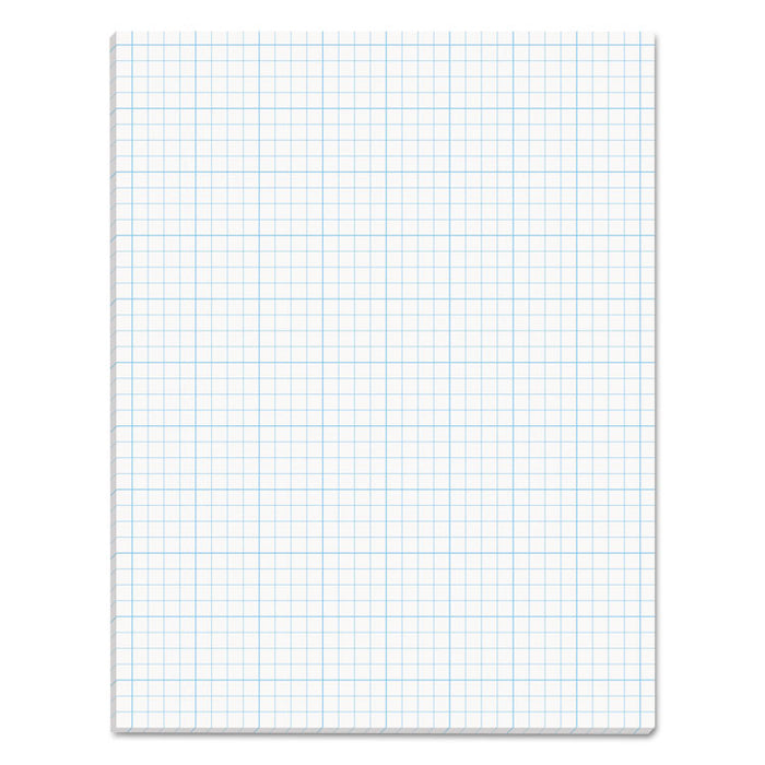 Cross Section Pads, Quadrille Rule (4 sq/in, 1 sq/in), (50) White 8.5 x 11 Sheets