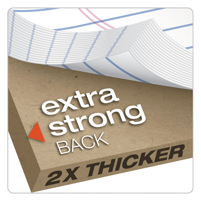 Double Docket Ruled Pads, Narrow Rule, (100) White 8.5 x 11 Sheets, 4/Pack