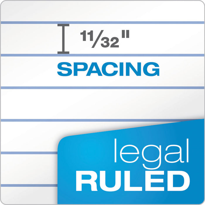 Double Sheet Pads, Wide/Legal Rule, (100) White 8.5 x 11 Sheets