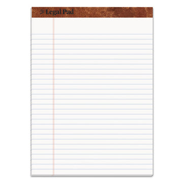 "The Legal Pad" Ruled Perforated Pads, Wide/Legal Rule, (50) White 8.5 x 11 Sheets