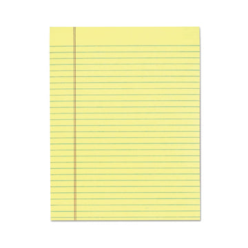 "The Legal Pad" Glue Top Pads, Wide/Legal Rule, (50) Canary Yellow 8.5 x 11 Sheets, 12/Pack