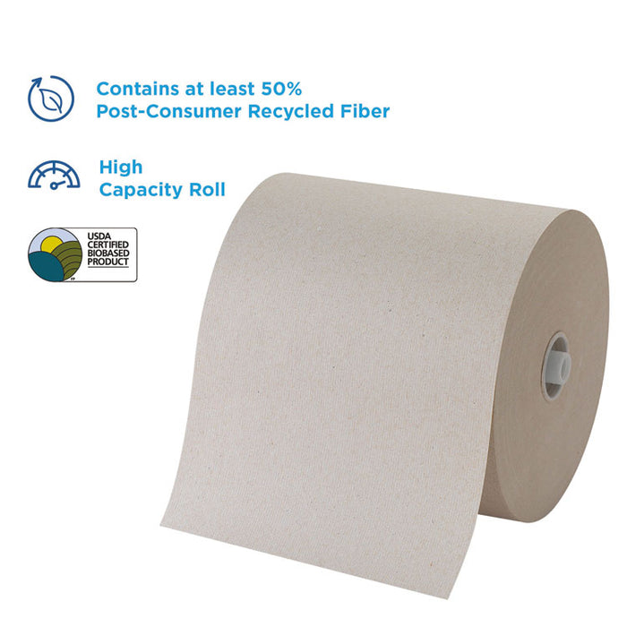 Pacific Blue Ultra Paper Towels, 1-Ply, 7.87" x 1,150 ft, Natural, 3 Rolls/Carton