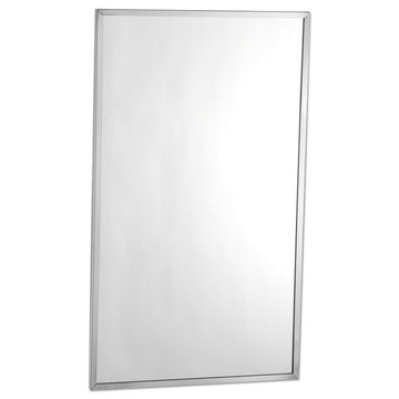 Channel-Framed Mirror, Rectangular, 18"w x 24"h
