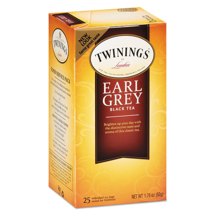 Tea Bags, Earl Grey, 1.76 oz Filterbag, 25/Box
