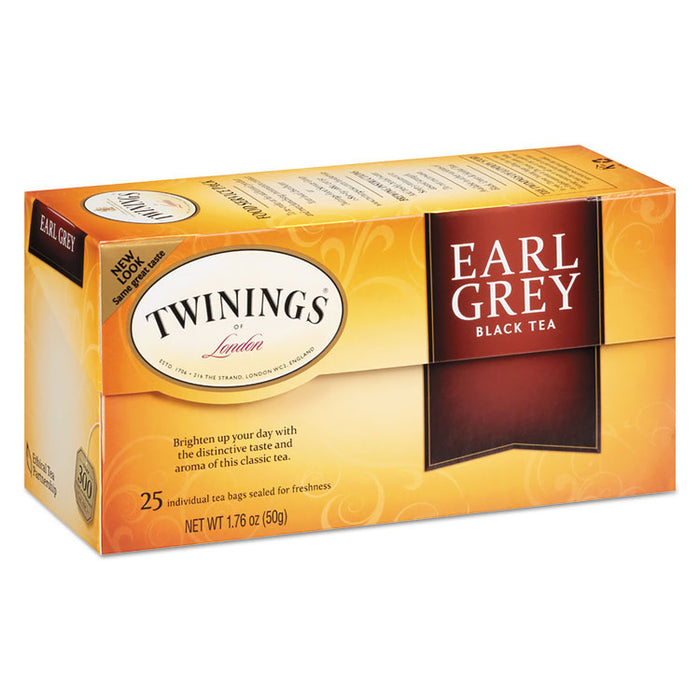 Tea Bags, Earl Grey, 1.76 oz Filterbag, 25/Box