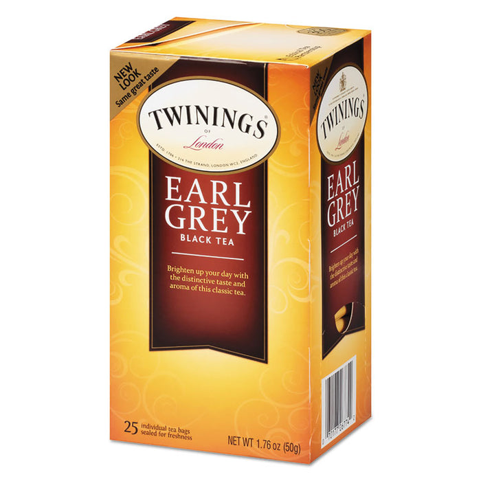 Tea Bags, Earl Grey, 1.76 oz Filterbag, 25/Box